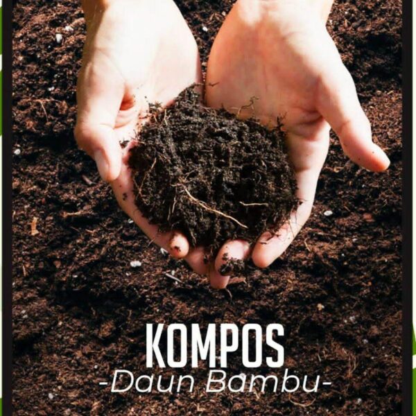 Pupuk organik humus daun bambu fermentasi siap pakai untuk kebutuhan dan nutrisi berbagai jenis tanaman