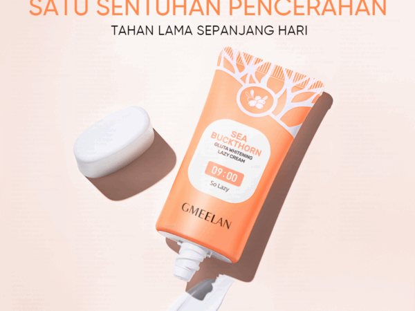 GMEELAN 2PCS Kits Krim pemutih Makeup Ccream Lazy Cream 30g*2