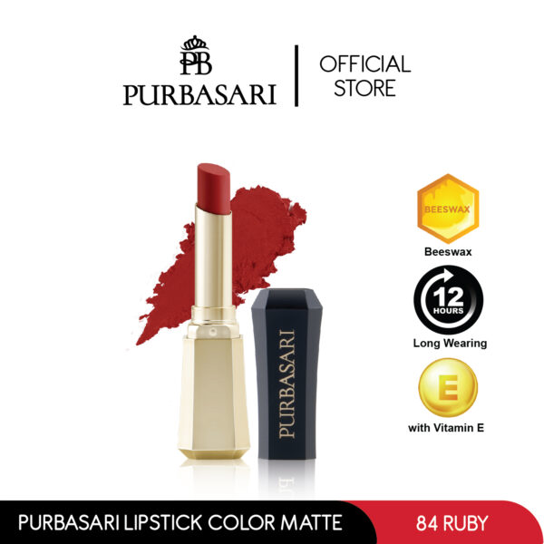 [Beli Banyak Lebih Murah] Purbasari Lipstick Color Matte Pcs/ Lipstick Matte / Lipstick tahan 12jam - Ringan dan lembut di bibir